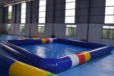 China Kundengebundenes Quadrat formen aufblasbaren Kinderswimmingpool zu verkaufen