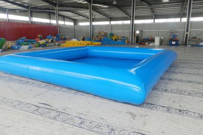 China Vierkante Vorm 0.65m Opblaasbaar Zwembad voor Openluchtwaterbalspels Te koop
