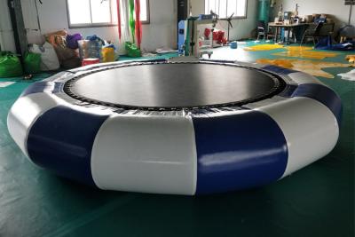 China Adults 0.9mm PVC Custom Inflatable Floating Water Park Trampoline for sale