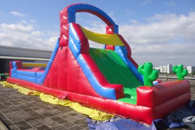 China Custom Mini Inflatable Obstacle Course / Giant Inflatable Water Slide For Kids for sale