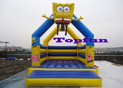 China Inflatable Trampoline With SpongeBob Squarepants For Kids Party / Jumping Castle for sale