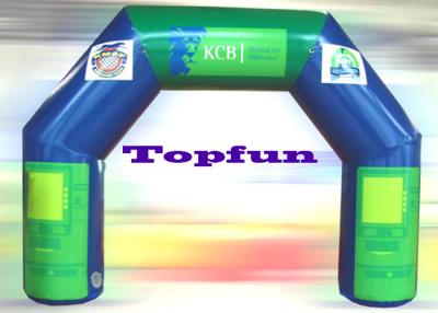 China Custom Inflatable Advertising Archway With 10m Span , PVC Coated 210D Nylon Fabric for sale
