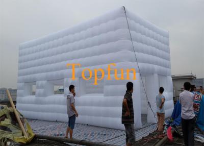 China tienda inflable del acontecimiento de la tela de los 8M/casa inflable blanca del cubo para los acontecimientos al aire libre en venta