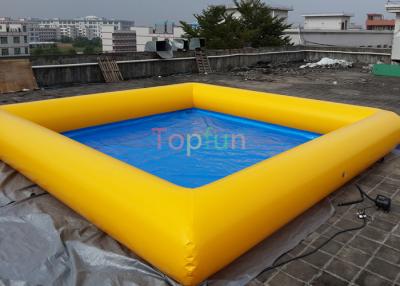 China 0.9 Mm PVC  8 X 8 M Square Inflatable Water Pool , Swimming Pool For Family for sale