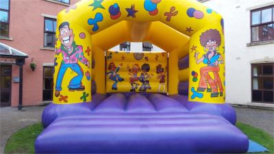 China Inflatable Cartoon Disco Theme Adult Bouncy Castle EN14960 for sale
