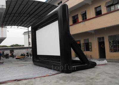 China Portable Outdoor Inflatable Projection Screen 0.55 PVC Tarpaulin For Billboard Advertising for sale