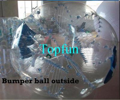 China Outdoor Sports Inflatable Body Bumper Ball 1.00mm PVC Zorb Bumper Ball for sale