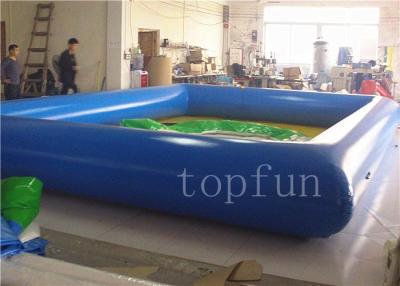 China Sqaure Soft PVC Tarpaulin Inflatable Water Pools For Family Use / Kids / Adults for sale