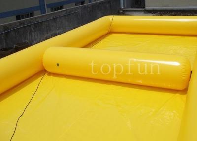 China Yellow Square Outdoor Inflatable Water Pools PVC For Water Walking Ball for sale