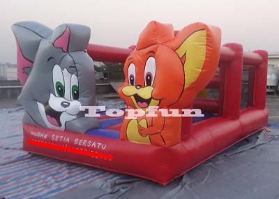 China 20ft Amusement Parks Inflatable Jumping Castle Tom and Jerry Double Room for sale