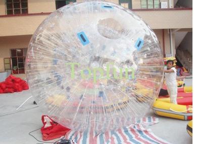 China Bola de alta frecuencia de Zorbing del rodillo de la bola inflable clara del PVC Zorb en tierra en venta