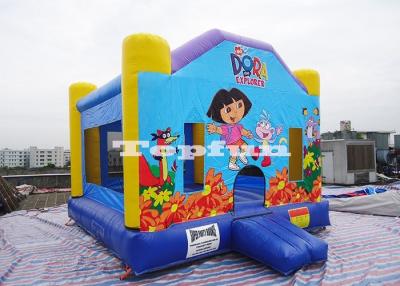 China Inflatable Dora House Bouncer Combo , Commercial Jumping Castles for Rent / Hire for sale