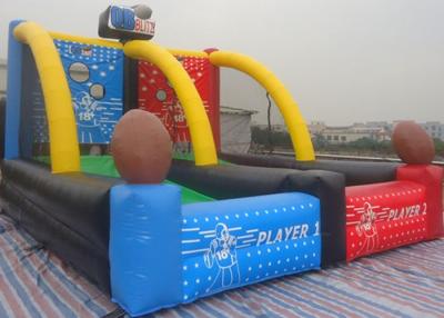 China PVC Customized Inflatable Soccer Field , Funny Basketball Shooting Games for sale