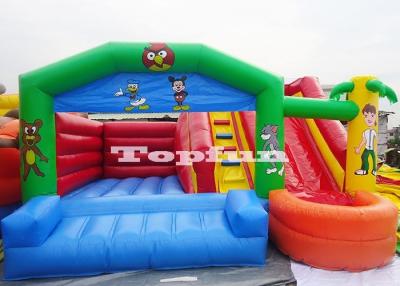 China 20feet Inflatable Jumping Castle Cartoon Bouncer With Slide Ball Pond for sale