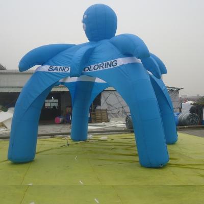 China Forma inflable de la araña de la tienda de la bóveda azul para Exhibiton/la publicidad en venta