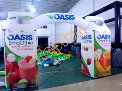 China 210D PVC Coated Oxford Fabric Inflatable Arches For Commercial Promotion / Advertisement for sale