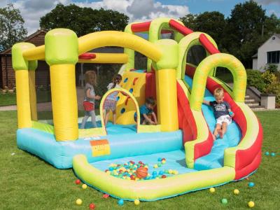 China Toddler Inflatable Combo Water Slide Jumping House With Ball Pit for sale
