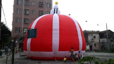 China Fabric Outdoor Inflatable Dome Tent , Red Inflatable Promotion Air Tent Figure for sale