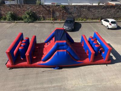 China Child Sport Games Inflatable Obstacle Courses 35 X 14ft Punchure - Proof for sale