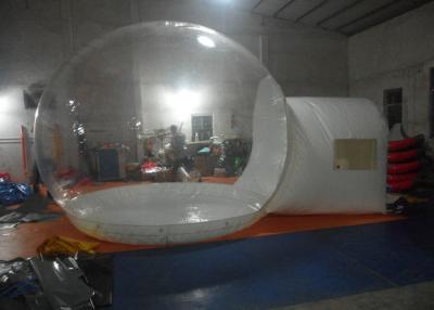 China 4M Diameter Inflatable Clear Bubble Tent , Inflatable Transparent PVC Dome Tent for sale