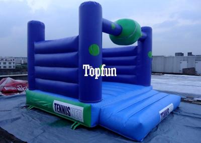 China Customized Inflatable Jumping Castle , Personal Dark Blue Boxing Sports Bouncer for sale