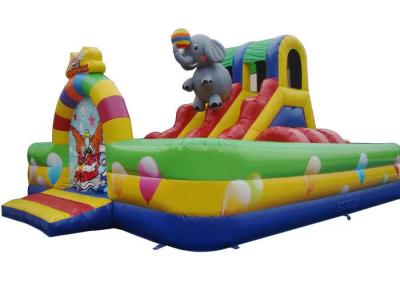 China Double Stitching Inflatable Obstacle Courses Elephant Bounce House for sale