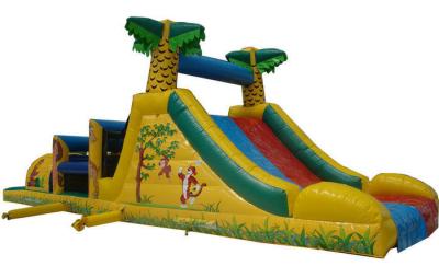 China Big Party Inflatable Obstacle Courses Bounce House Rentals , Kids Sports Games en venta