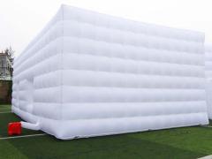 Square White LED Inflatable Cube Tent For Event Party