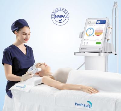 China Upgrade HIFU with 5 Handpiece non pain to lift face skin from dermis to SMAS for sale