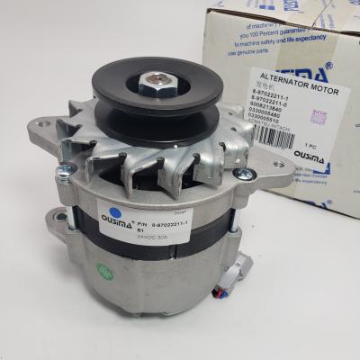 China 8-97022211-1 8-97022211-0 Excavator Alternator 6008213840 0330005480 0330005510 For KOAMTSU HITACHI SUMITOMO 4BD1 for sale