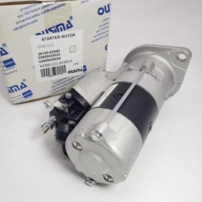 China motor de acionador de partida 28100-E0080 03655020023 03655020026 para Kobelco SK350-8 à venda