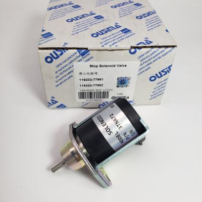 China Fuel Shut Off Stop Solenoid Valve 119233-77951 119233-77952 For YANMAR B30 for sale
