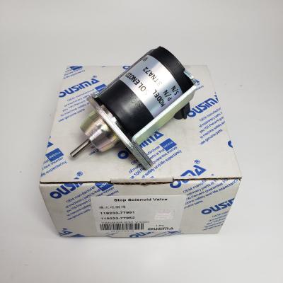 China Fuel Shut Off Stop Solenoid Valve 119233-77951 119233-77952 For YANMAR B30 for sale