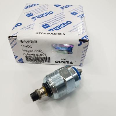 China OUSIMA 096030-0070 12V Shut Off Solenoid Magnet Valve Solenoid Valve Cut Off Stop Solenoid For CUMMINS B3.3 en venta