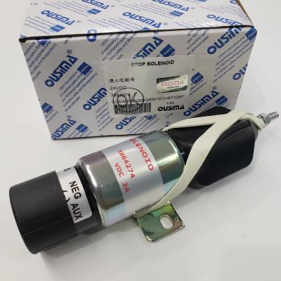 China OUSIMA Stop Shutoff Solenoid 3864274 24V For Cummins CUMMINS ISB QSB ISD ISF QSF for sale
