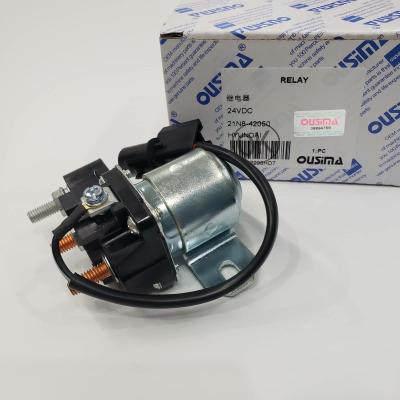 China OUSIMA 21N8-42050 Excavator Relay Heater 21N842050 24V Timer Relay HYUNDAI  Electrical Spare Parts for sale