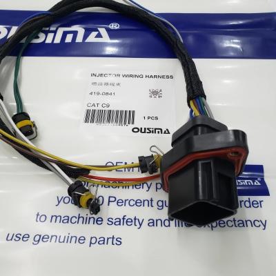 China 419-0841 Electric Fuel Injector Wiring Harness For  C9 Excavator for sale