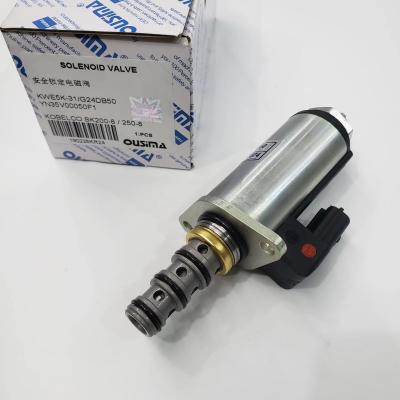China OUSIMA Hydraulic Pump Solenoid Valve KWE5K-31 G24DB50 YN35V00050F1 With Red Point For Kobelco SK200-8 SK250-8 for sale