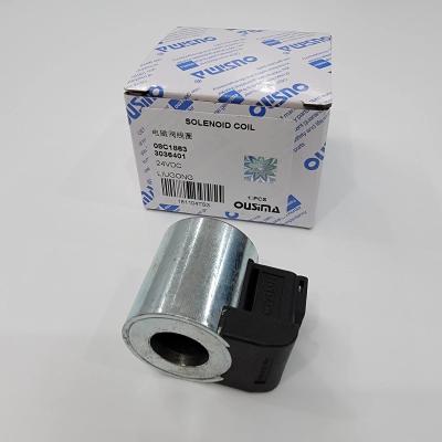 China 08C1863 3036401 24VDC Solenoid Valve Coil For LIUGONG Excavator Parts for sale
