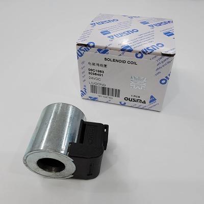 China 08C1863 3036401 24VDC Solenoid Valve Coil For LIUGONG Excavator Parts for sale