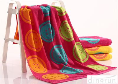 China OEM colorido orgânico tecido de toalhas de banho do algodão do fio da tintura disponível à venda