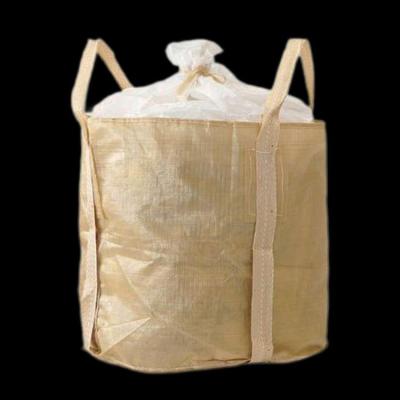 China 1500kg Yellow Building Sand Bulk Bag Uviofast Sand Dumpy Bag Breathable for sale