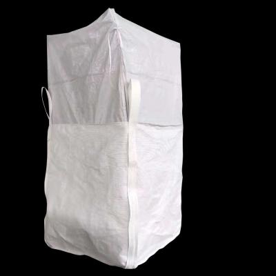 China Conductive Polypropylene Bags Bulk FIBC Recycled White Woven Sacks Antiwear for sale