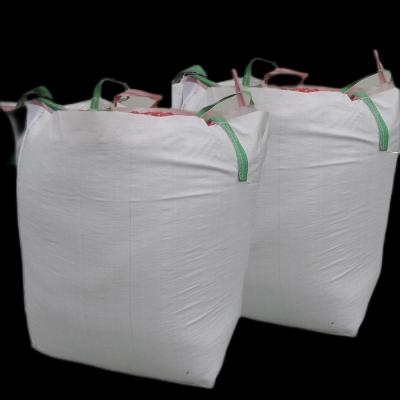 China 110*110*110cm White Building Sand Bulk Bag Low Weight Top Lift PP for sale