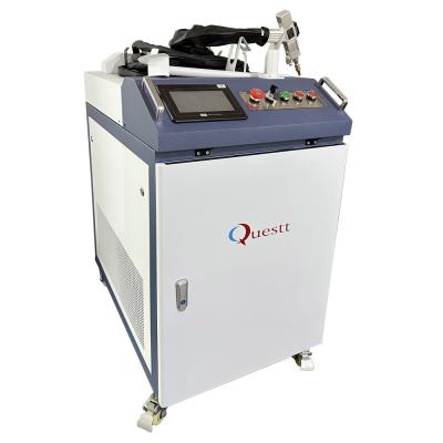 China 1000w 1500w Big Blue Cabinet 3 In 1 Laser Cleaning Cutting Welding Machine For Stainless Steel Aluminum en venta