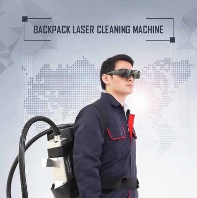 China Rucksack-Art 20W 50W 100W tragbare Laserreinigungsmaschine für Entrostung zu verkaufen