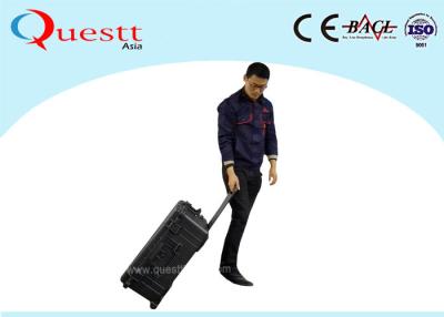 China Trolley Case 50 Watt Laser Rust Removal Machine Wireless Bluetooth Connection for sale