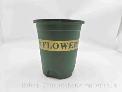 China Series 4 Green Plastic flower pots 1 gallon for sale
