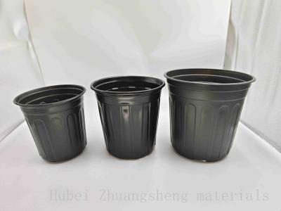 China Series 8 Black plastic plant pot BN210 for sale