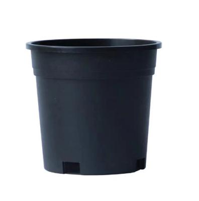 China Series 12  Plstic flower pots round black for sale